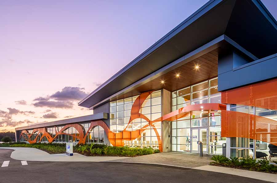 IAAPA Headquarters Signage and Perforated Façade