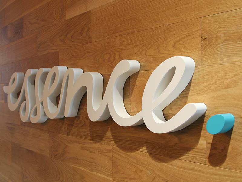 WPP Essence Dimensional Logo Signage